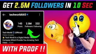 ❤😱Get 2.5M Followers On Instagram In 10 Sec......🌈Get Instagram Followers Fast || Instagram Code