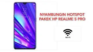 Nyambungin hotspot ke komputer pakek hp realme 5 pro