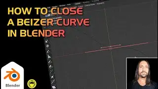 Blender tip: How to close a Bezier curve and join its vertices - for Beginners