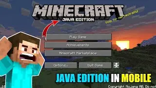 Playing Minecraft Java Edition In Mobile.. | Mcpe Into Java |