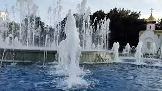 Танцующий фонтан в Анапе. Самое популярное место.