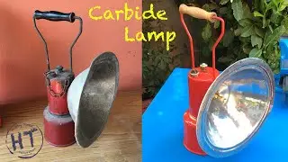 Carbide Lamp Restoration - carburo lamp - Back to life - lampada a carburo