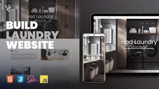 Build a Frontend of Laundry Website Responsive (HTML, CSS, Java Script) #1