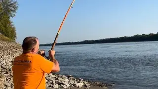 Marine veteran catches personal best catfish from the bank!