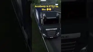 Accidents in Euro Truck Simulator are amazing crazy #ets2 #gamingvideo #shorts #yotubeshorts