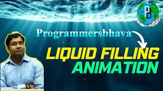 LIQUID FILL TEXT ANIMATION AFTER EFFECTS|Liquid Filling Effect|CSS3 Animation|CSS 3|Programmersbhava
