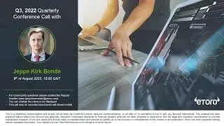 22-Q3 Quarterly Conference Call with Jeppe Kirk Bonde - Shortened
