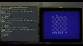 Atari 2600 Video Chess (black) vs Stockfish (white)