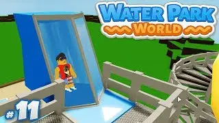 Water Park World #11 - LAUNCHING TRAP DOOR SLIDES (Roblox Water Park World)