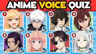 GUESS the ANIME CHARACTER by their VOICE 🔥🗣️ | ANIME VOICE QUIZ