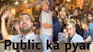 Public ka pyar  🥰👈bohat rash ho gaya salon ke bahir 👈Ali sonu