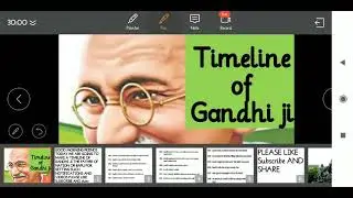 timeline of Gandhi ji