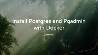 How to install postgres and pgadmin4 with docker-compose