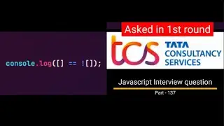 Javascript output based Interview question - Part 137  