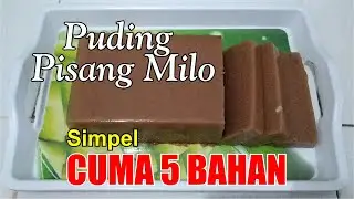 Puding Pisang Milo | enak dan lembut | cuma 5 bahan