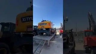 Передача клиенту колесного экскаватора XINYUAN C135W #стройка #excavator
