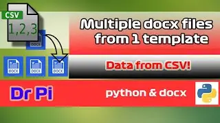 Dynamically make docx files from a template | Data from CSV | docxtpl