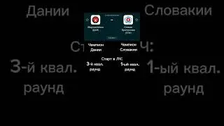 Афиша матчей квалификации ЛЧ. Часть 2. #футбол #лигачемпионов #лч #зальцбург #прага