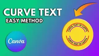 How to curve text in canva