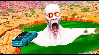 Epic Escape From The Shy Guy SCP 096  | Monster Van VS Giant Square Bulge