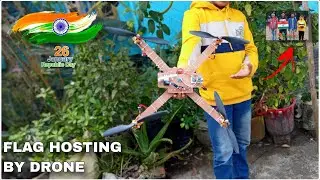 Flag hosting by drone||Happy Republic Day||#status #republicdayediting