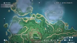 Genshin Impact Oina Beach Relay Stone Puzzle Chest Challenge