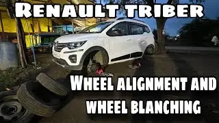 Renault triber | renault triber wheels alignment and balancing | 2nd service review