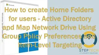 12 How to Create Home Folders for Users and Map Network Drive in Windows Server2019_Kurdish