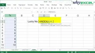 Lucky Draw Number with Excel