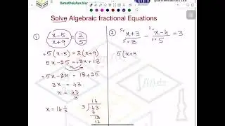 TKMaths O Level Math Solving Algebraic equations video1