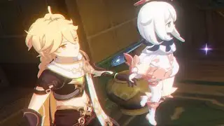 Aether x Paimon hear strange voice | Genshin Impact Moment