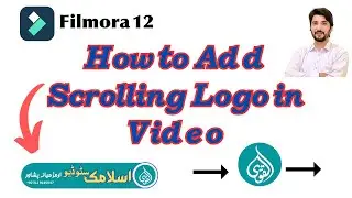 How to make a scrolling logo in  video  Filmora |scrolling text in video| scrolling image in video