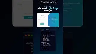 Modern login page using css 