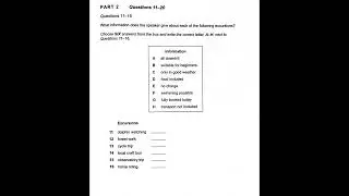 IELTS Listening Practice (Section-2,Holiday Company Representative talking to a group of Tourists)