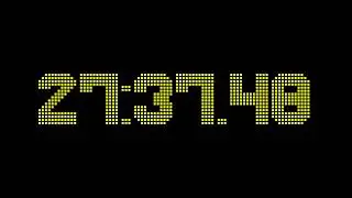 36 minutes and 0 seconds countdown timer with 2 fractional digits accuracy