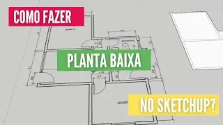 SketchUp Course - Tutorial: Floor Plan for Beginners!!!