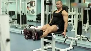 Разгибание голени в тренажере