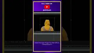 AI powered " Mask Prompter " in After Effects with !  #shorts #aftereffects #motiongraphics #vfx