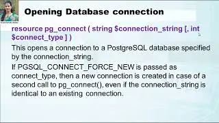 Databases in PHP/ IP/ Web Technology