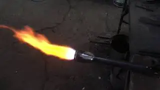 Газовый горн, тест горелки!