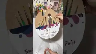 Boya paleti ve dev fırça seti açıyoruz✨ 