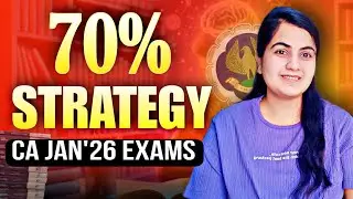 Did Not Studied Much? Master Stroke To Clear CA Jan 26 Exam🔥 CA Inter, Foundation, Final|CA Learners