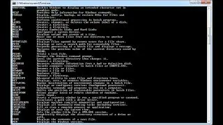 Command Prompt Commands: (CMD Commands)