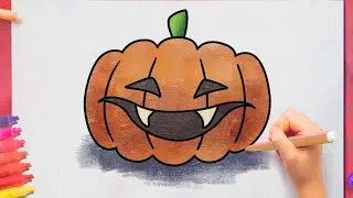 Como dibujar una Calabaza de Halloween facil