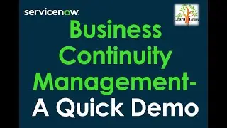 Business Continuity Management - A Quick Demo