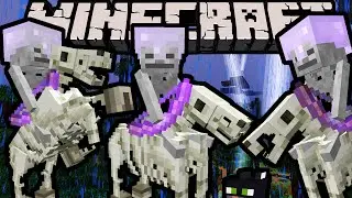 Minecraft 1.9 Snapshot: Spooky Skeleton Horsemen Trap, Tame Undead Horses, Smart Skeletons, Farm Fix