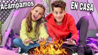 Camping at home + Surprise for Mom + DIY How to make an Indian tent and birthday bunting