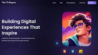 Build A Responsive Portfolio Website with ReactJS.