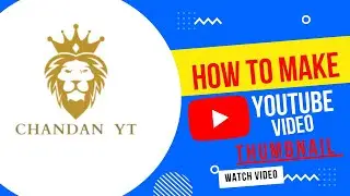 How To Make THUMBNAIL for YouTube  VIDEO in Mobile 2023🔥#youtubethumbnail#chandan_yt
