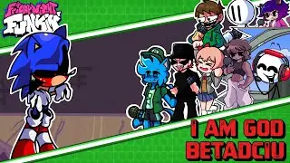 I AM GOD But Every Turn Different Character Sings 😼🎶 (FNF: vs OG SONIC.EXE?! (real) (joke mod)